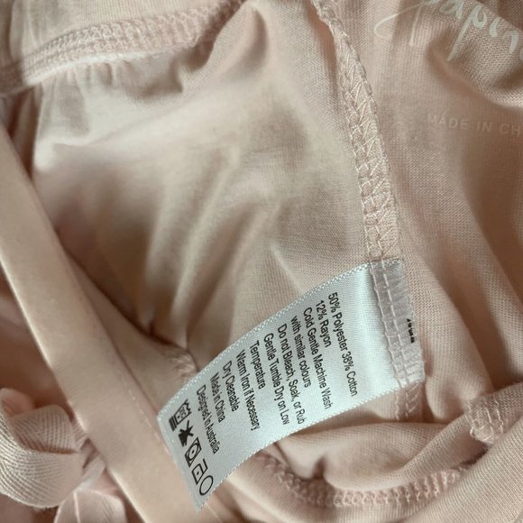 Papinelle Jogger Pants‎ Women's Size Small Pink Polyester Blend Drawstring 6314 - Picture 6 of 8